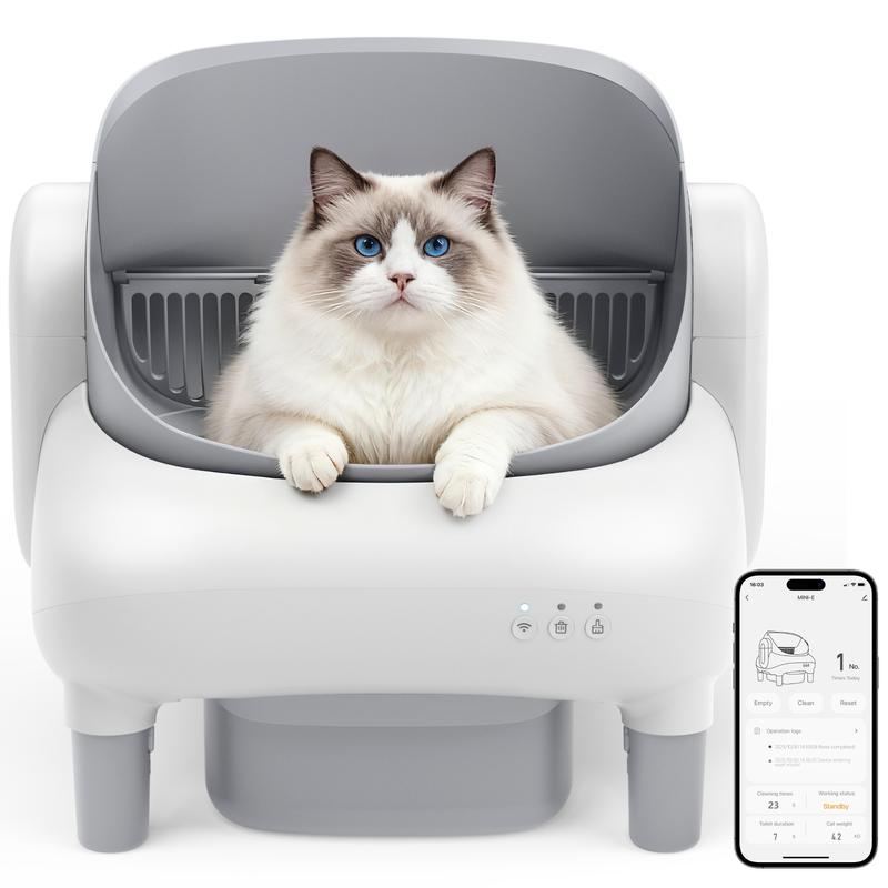 Smart Self-Cleaning Litter Box for Multiple Cats