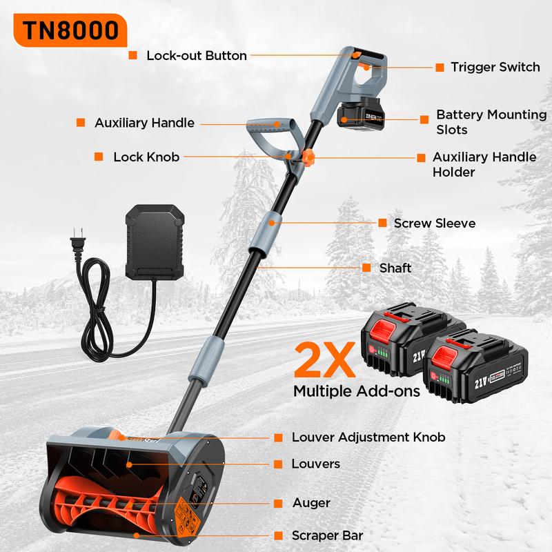 TaskStar Cordless Snow Blower – 40V / 21V