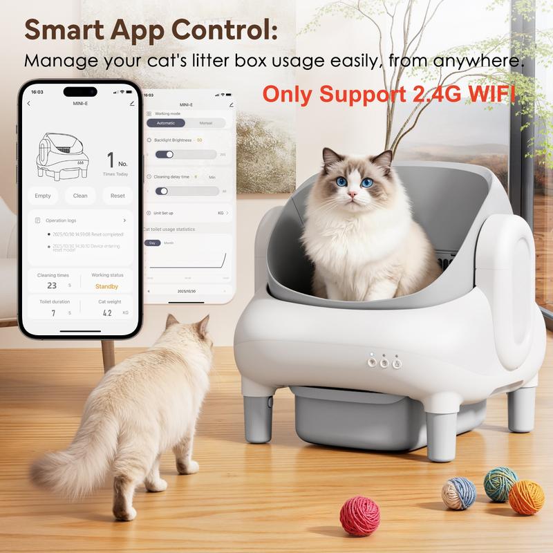 Smart Self-Cleaning Litter Box for Multiple Cats