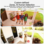 CINMOORE 2.5K Smart Magnetic Security Camera